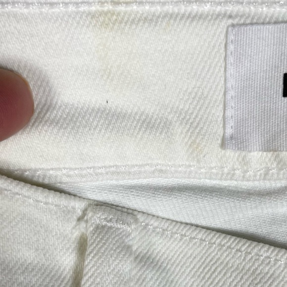 Frame Jeans Womens 26 White Le Pixie Beau Distressed Boyfriend Blanc Drive Rips - Picture 12 of 12